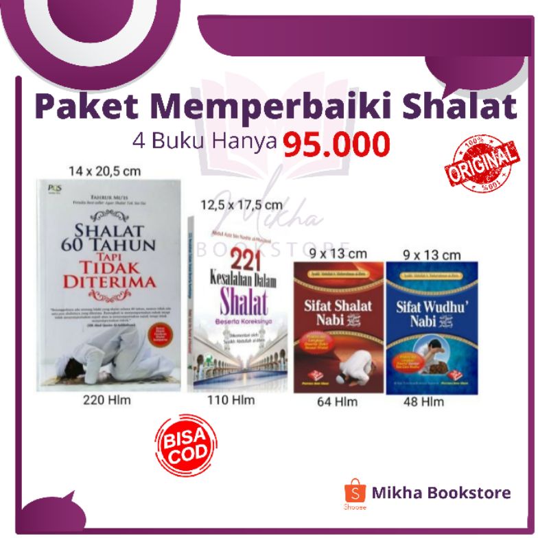 Jual Paket Buku Memperbaiki Shalat 60 Tahun Tapi Tidak Diterima