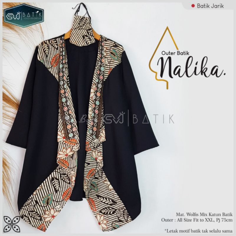 Jual Atasan Cardigan Outer Blazer Bolero Batik Wanita Model Terbaru