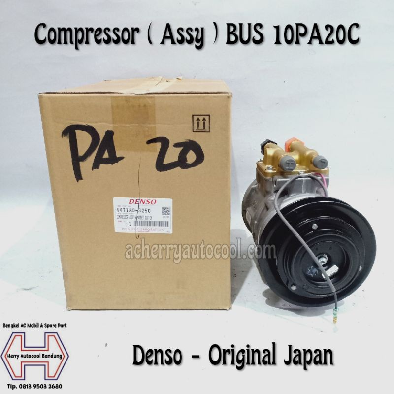 Jual Compressor Kompressor Dinamo Ac Mobil Assy Bus 10PA20 Denso