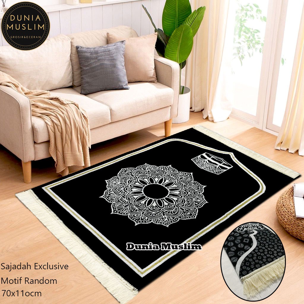 Jual Sajadah Tebal Kiswah Turki Premium Rumbai Ukuran 70x110 Cm