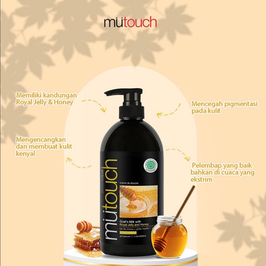 Jual Mutouch Shower Cream With Goat S Milk Botol Pump Besar Liter