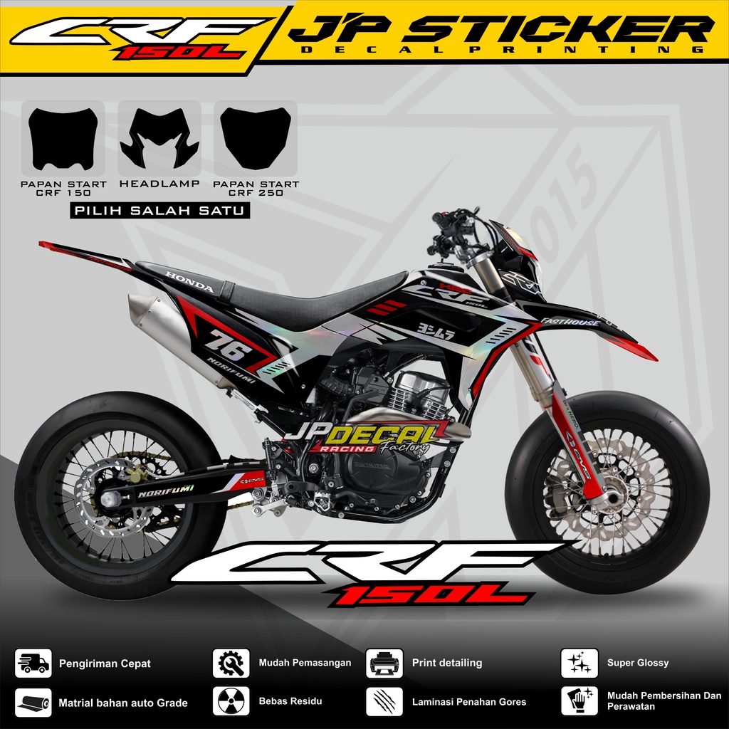 Jual Decal CRF 150 L Full Body Stiker Sticker Dekal CRF 150 L Desain