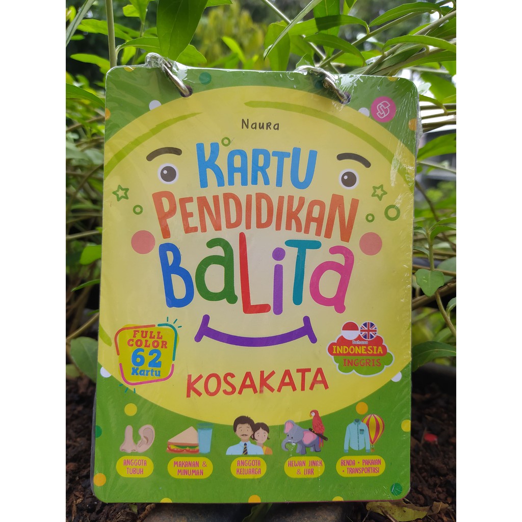 Jual KARTU PENDIDIKAN BALITA KOSAKATA FULL COLOUR NAURA Shopee