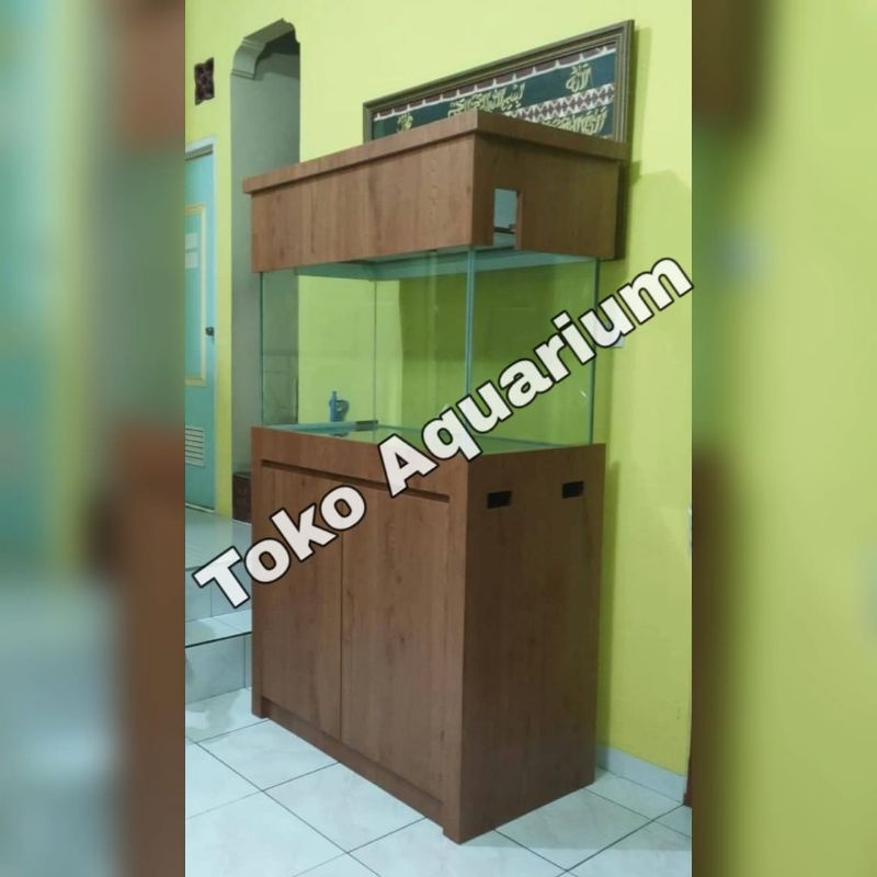 Jual Aquarium Cm Kaca Baru Tebal Mili Cabinet Lemari Aquarium