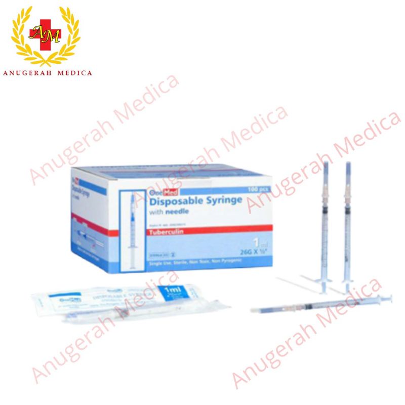 Jual Spuit Tuberculin Ml Syringe Tuberculin Cc Onemed Isi Pcs