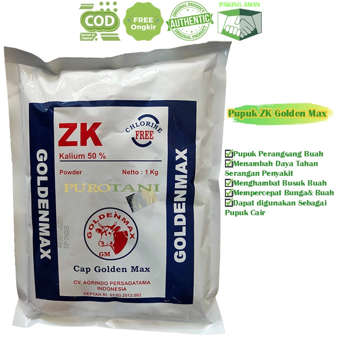 Jual Pupuk Zk Kalium Golden Max Kg Shopee Indonesia