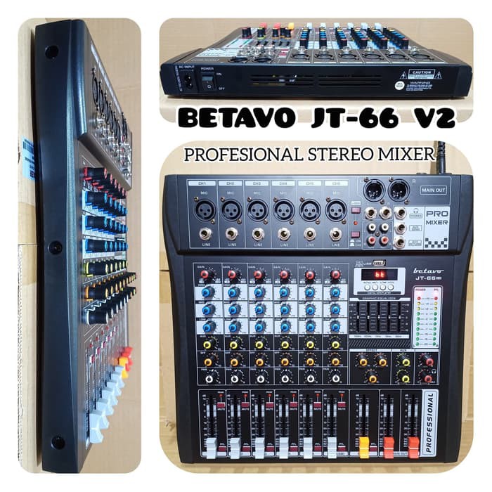 Jual Mixer Audio Channel Betavo Jt V Profesional Stereo Mixer