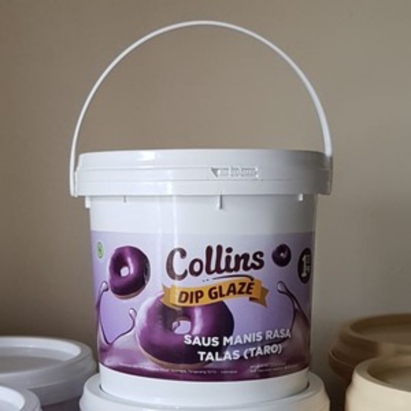 Jual Collins Dip Glaze Taro 1 KG Saus Manis Rasa Talas Taro Ungu