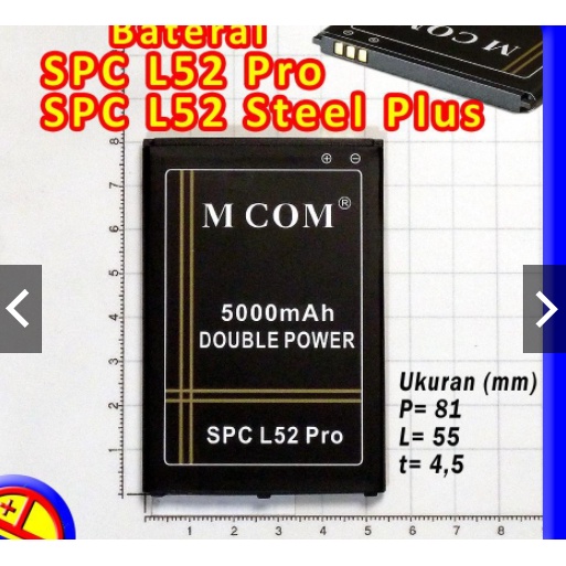 Jual Baterai Spc Model L Pro Steel Plus Double Power Ic Kapasitas