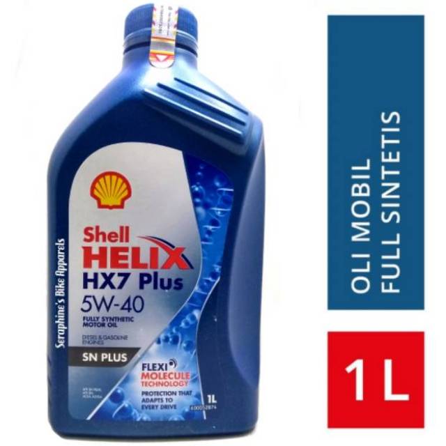 Jual OLI MESIN SHELL HELIX HX7 PLUS 5W40 1L FULL SYNTHETICS UTK MESIN