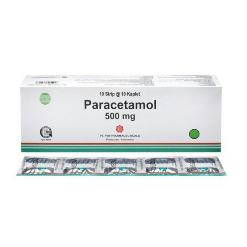 Jual PARACETAMOL 500 MG STRIP 10 KAPLET PARASETAMOL TABLET Shopee