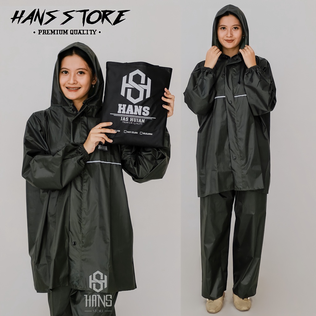 Jual Jas Hujan Raincoat Pria Wanita Terbaik By Hans Anti Rembes Crem