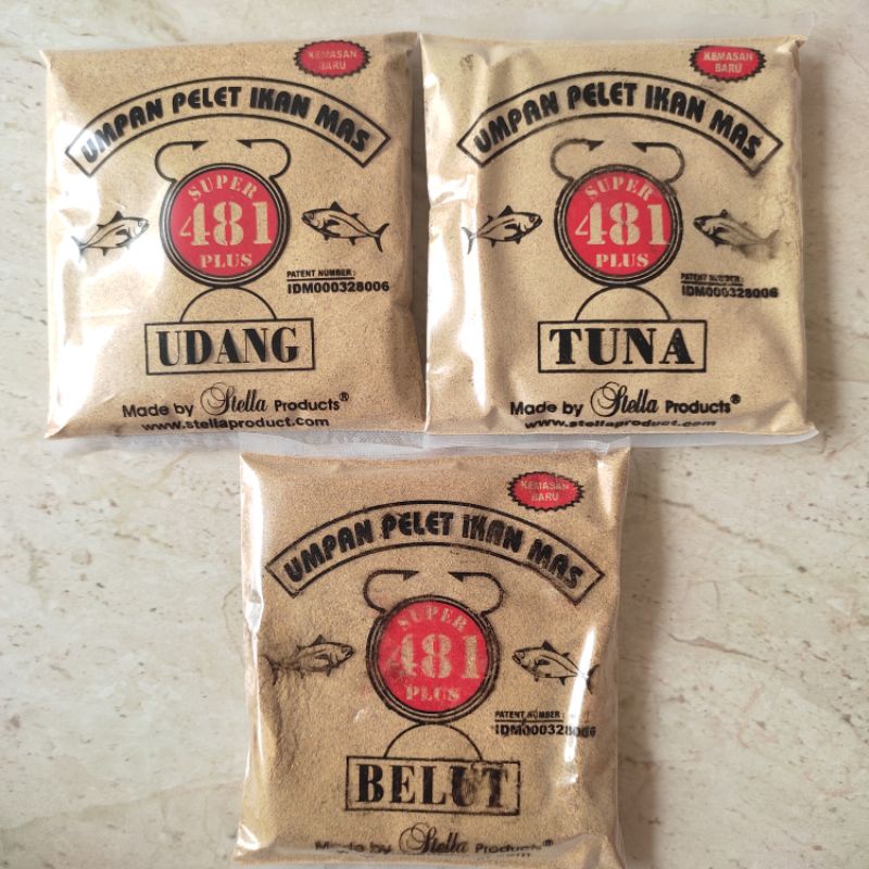 Jual Umpan Pelet Ikan Mas Super 481 Plus Udang Tuna Belut By Stella