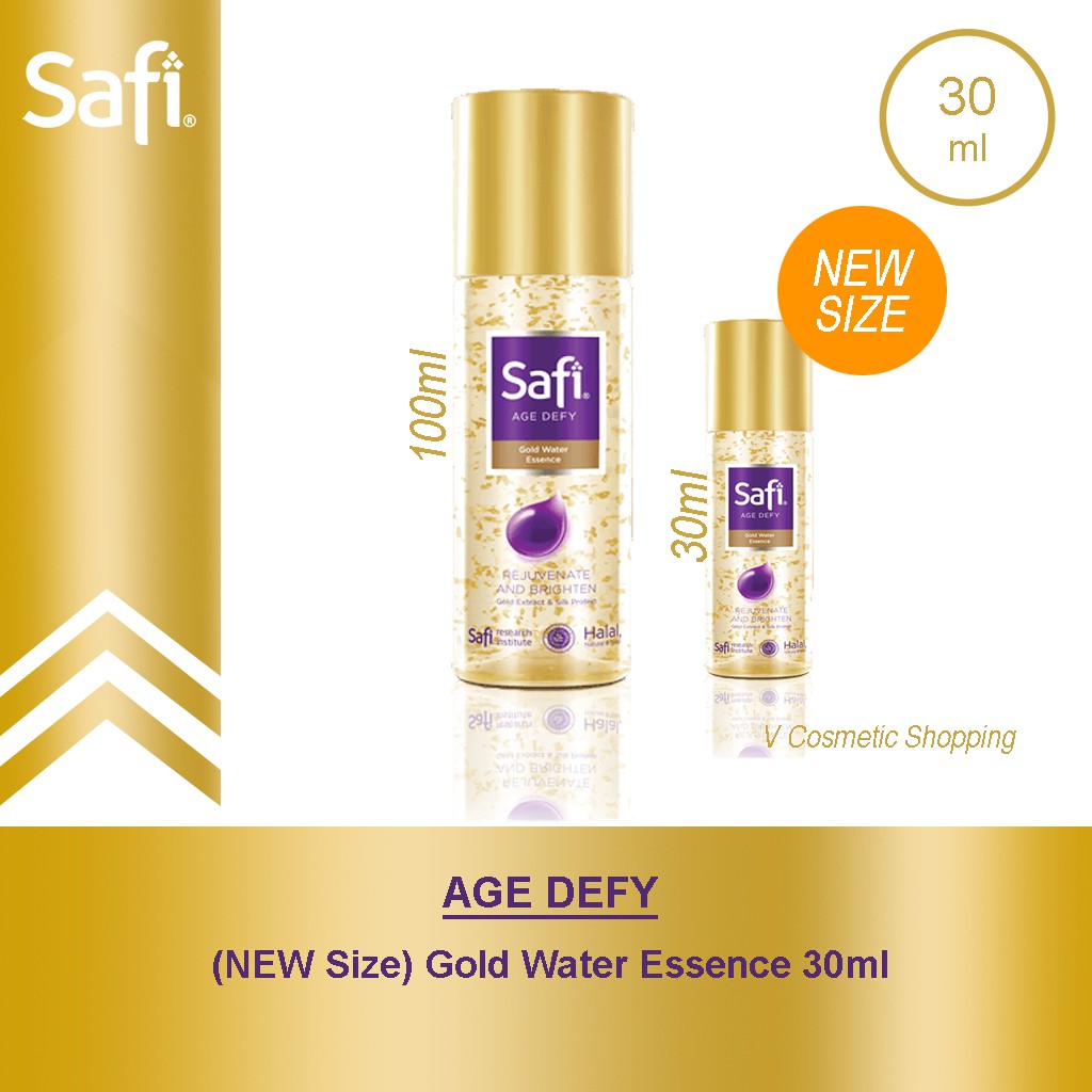 Jual Safi Age Defy Gold Water Essence Ml New Size Shopee Indonesia