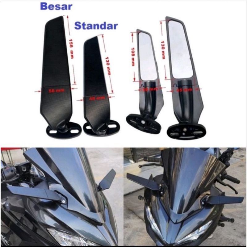 Jual SPION WINGLET STEALTH MODEL RIZOMA F22 R ZX25R NINJA 250FI KARBU