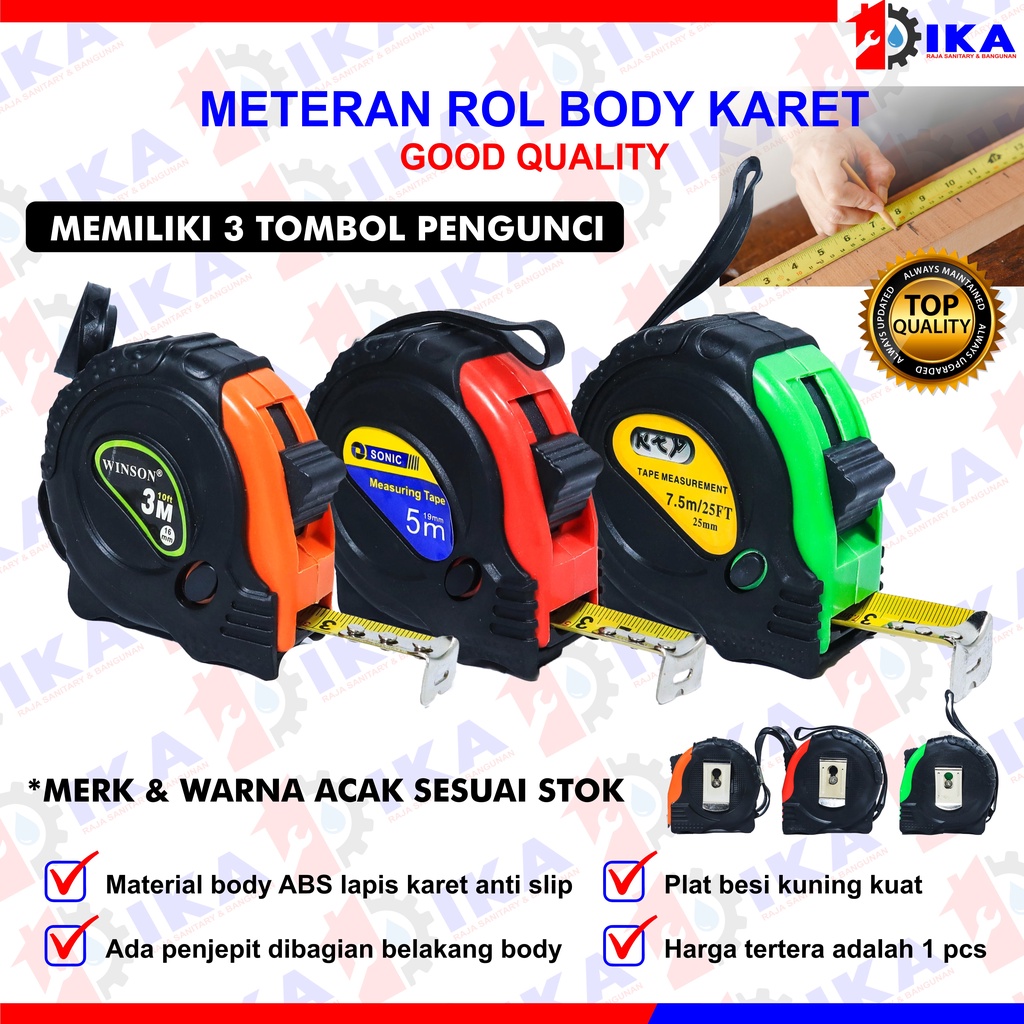 Jual Meteran Karet Tukang Measuring Tape High Quality M M M M