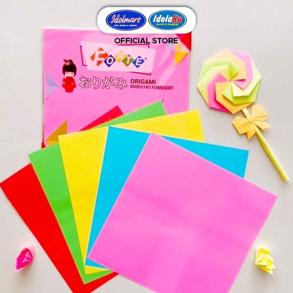 Jual Idolmart Origami Kertas Lipat Warna Sisi Forte X Cm Lembar