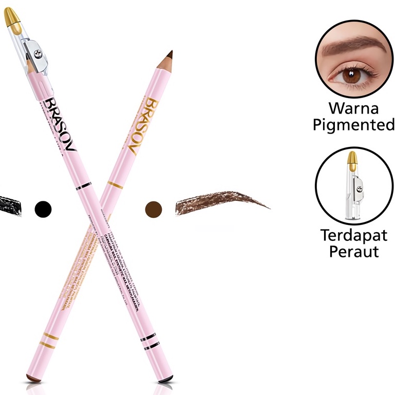 Jual Brasov EyeBrow Pencil Type A 2in1 Dan 3in1 Shopee Indonesia