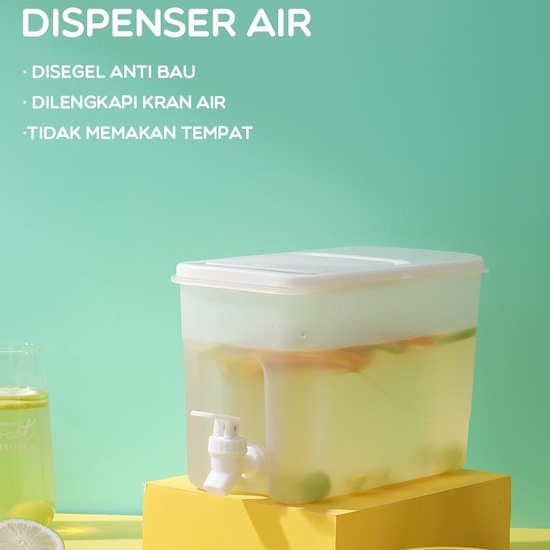 Jual Dispenser Tempat Air Minum Jus Portable 4 Liter Aesthetic Samono