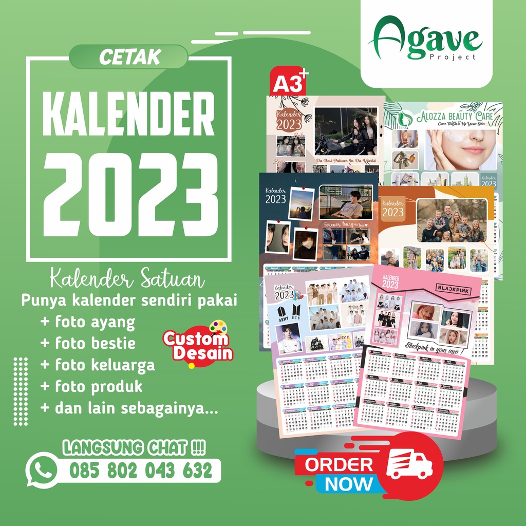 Jual Kalender Custom Satuan Request Desain Foto Shopee Indonesia