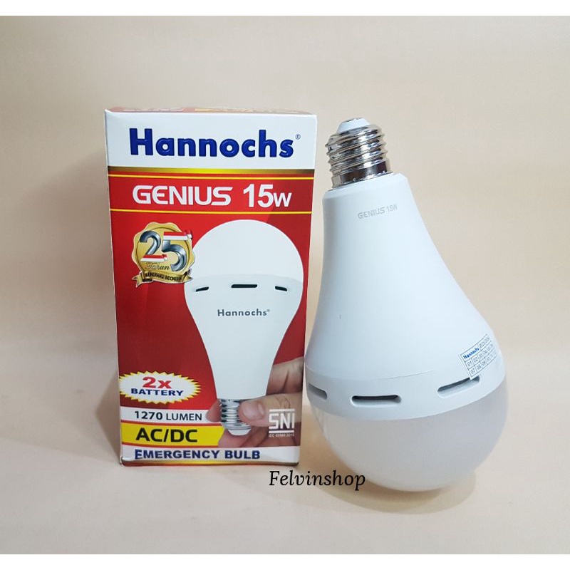 Jual Lampu Led Emergency Watt Hannochs Genius Shopee Indonesia