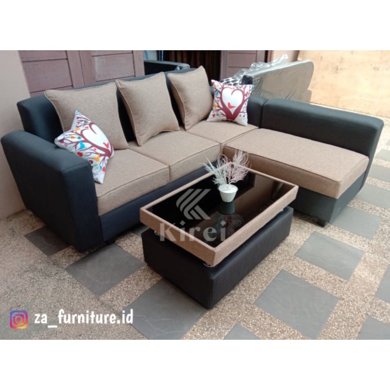 Jual Sofa L Putus Minimalis Bisa Pindah Kiri Kanan Shopee Indonesia