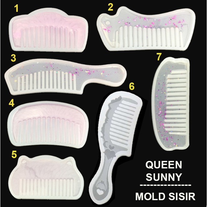 Jual Cetakan Sisir Mold Resin Cetakan Silikon Silicone Mold Epoxy Resin