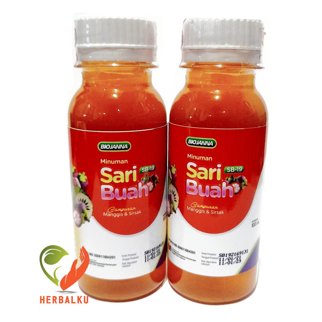 Jual Sari Buah Herbal Probiotik Manggis Dan Sirsak BIOJANNA 100 Ml