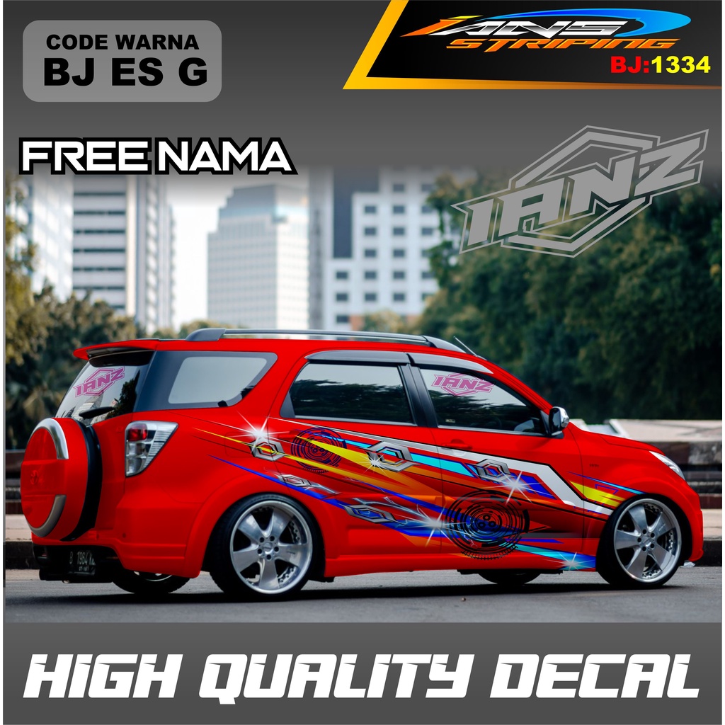 Jual Variasi Stiker Mobil Terios Terbaru Decal Stiker Avanza Veloz