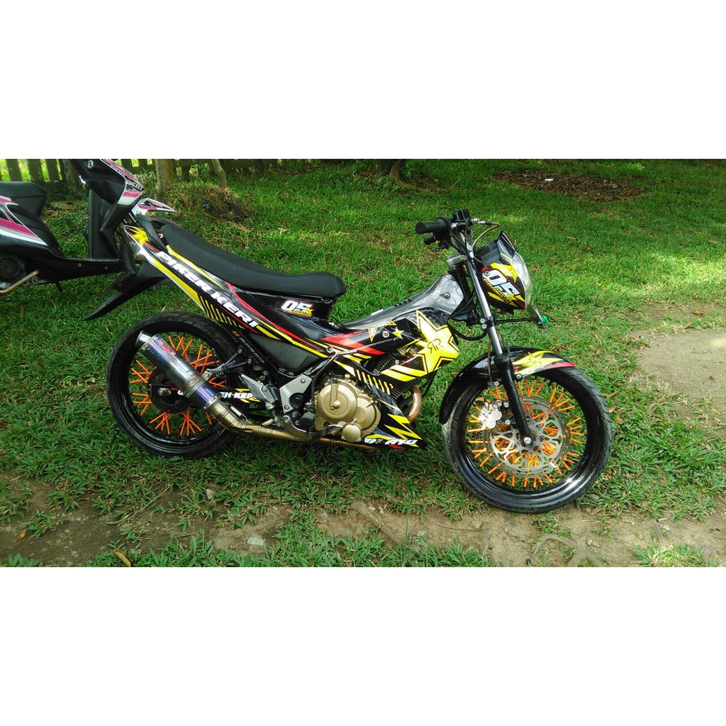 Jual Decal Stiker Satria Fu Full Body Desain Bisa Request Custom