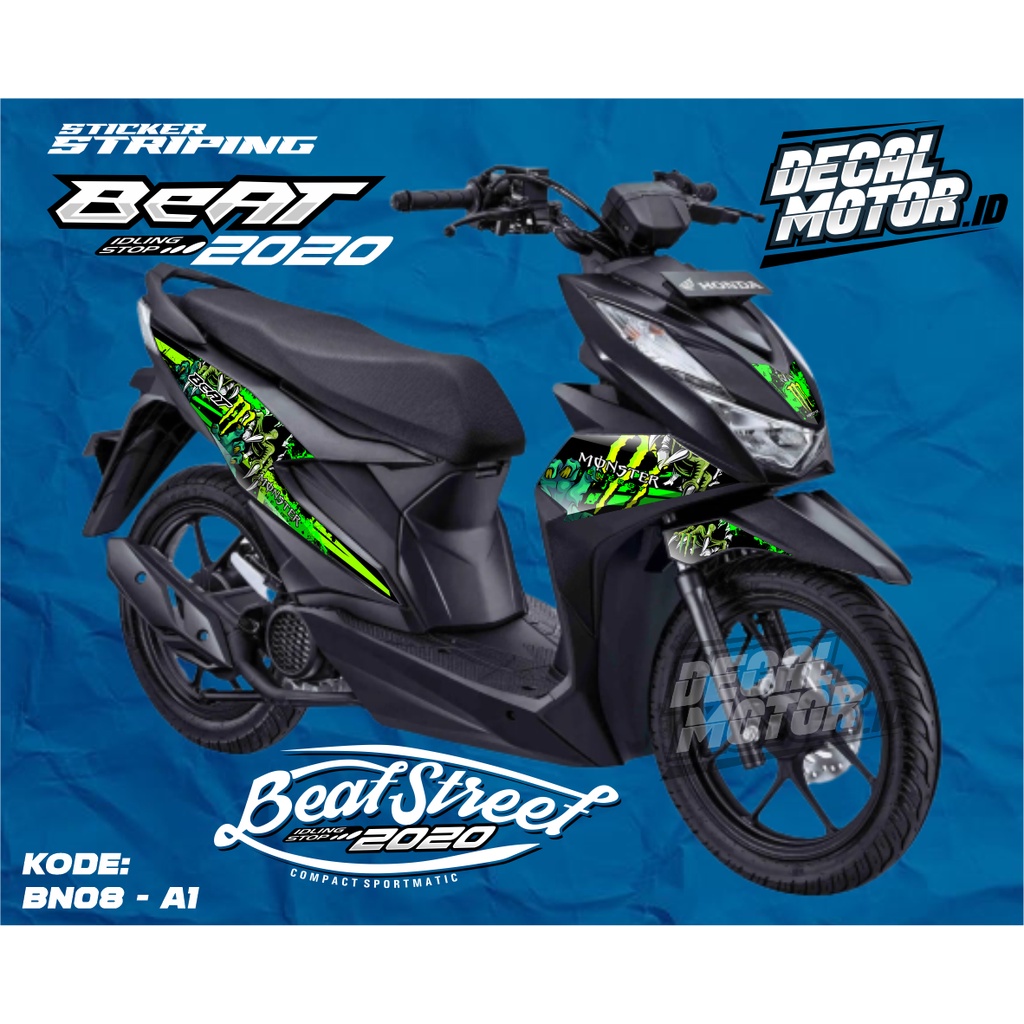 Jual Sticker Stripping Beat New 2020 2021 Stiker Semi Fullbody BN08