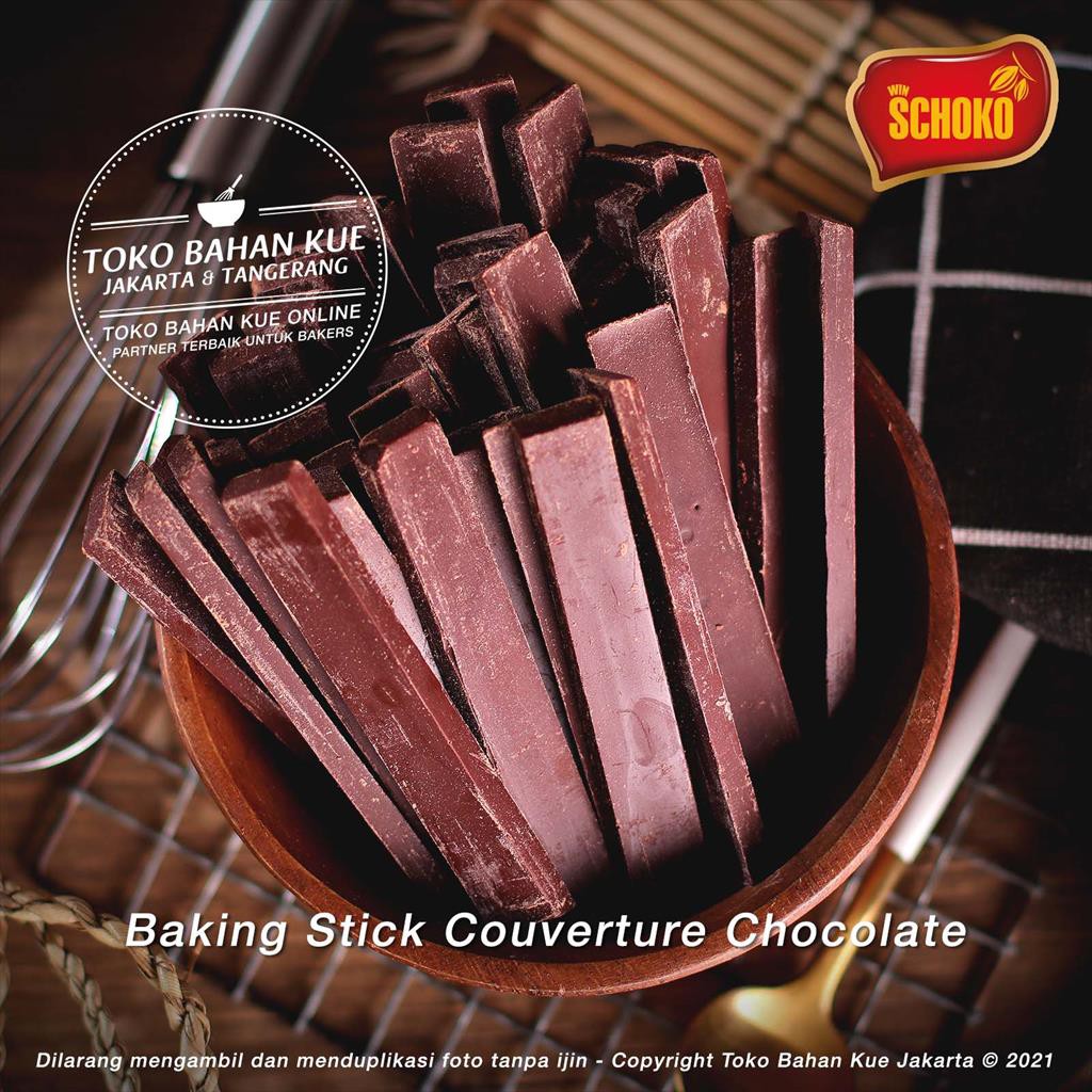 Jual Schoko Chocolate Dark Stick Couverture 58 250gr Cokelat Batons