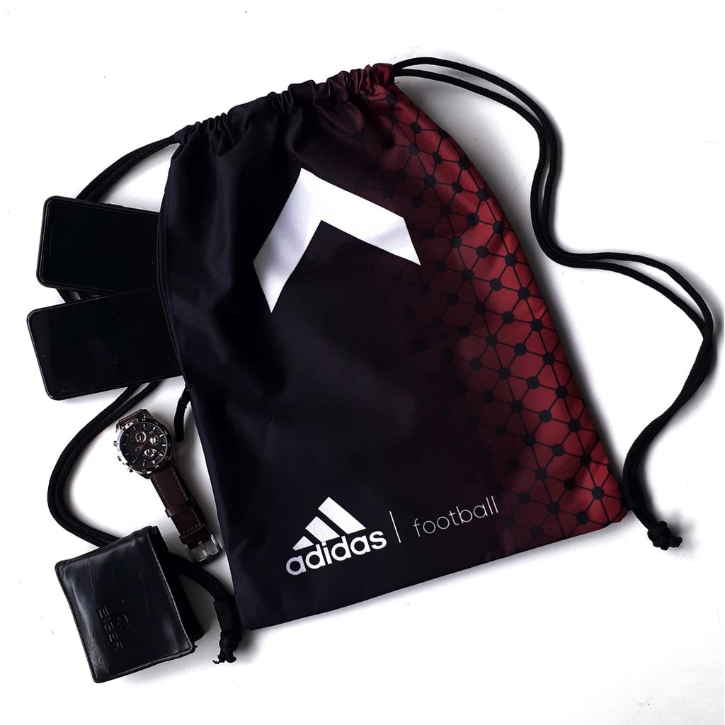 Jual Tas Serut String Bag Gymsack Sport Adidas Tas Futsal Sepak Bola