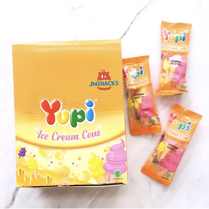 Jual PROMO Yupi Ice Cream Cone 1 Pak Isi 24pcs Permen Jelly Yupi