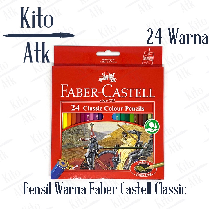 Jual Pensil Warna Faber Castell Warna Classic Panjang Color Pencil