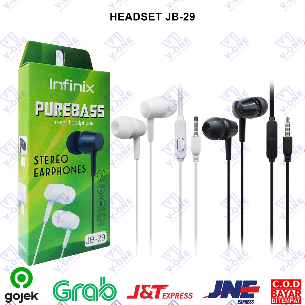 Jual Earphone Handsfree Headset JB 29 Merk Branded Headset Suara Jernih