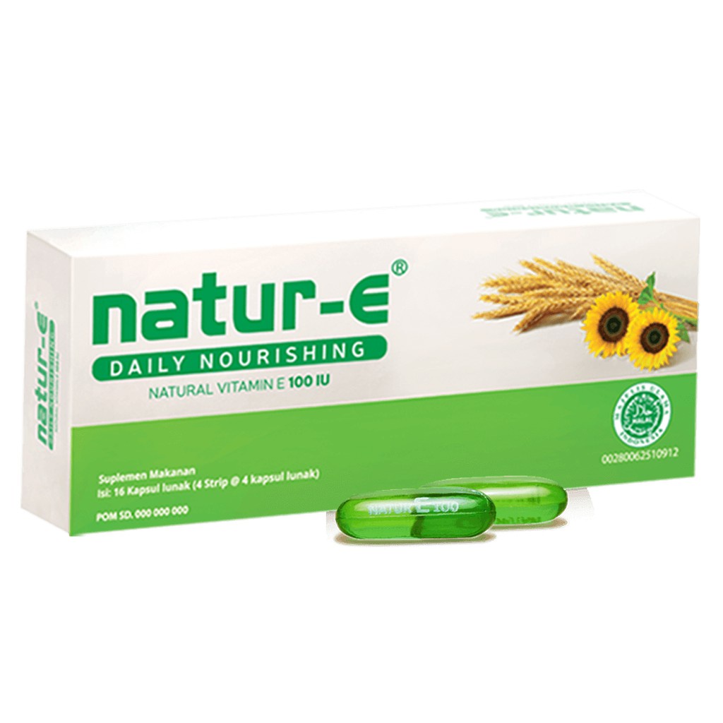 Jual Natur E Dus Box Strip Kapsul Lunak Ready Halal Nature Natur E