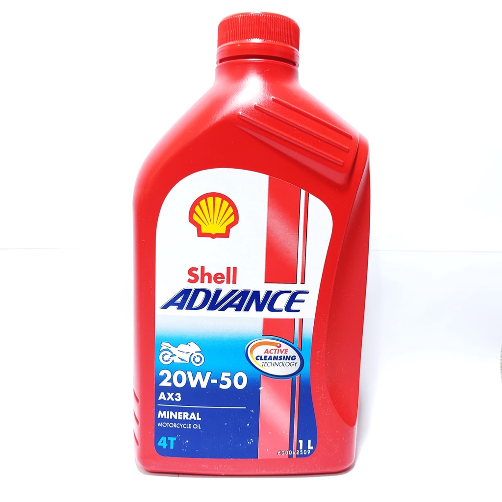 Jual OLI SHELL ADVANCE AX3 20W50 MINERAL SATRIA FU VIXION R15 JUPITER