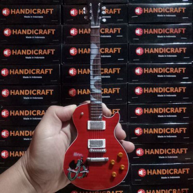 Jual Miniatur Gitar Slash Merah Logo Gnr Shopee Indonesia