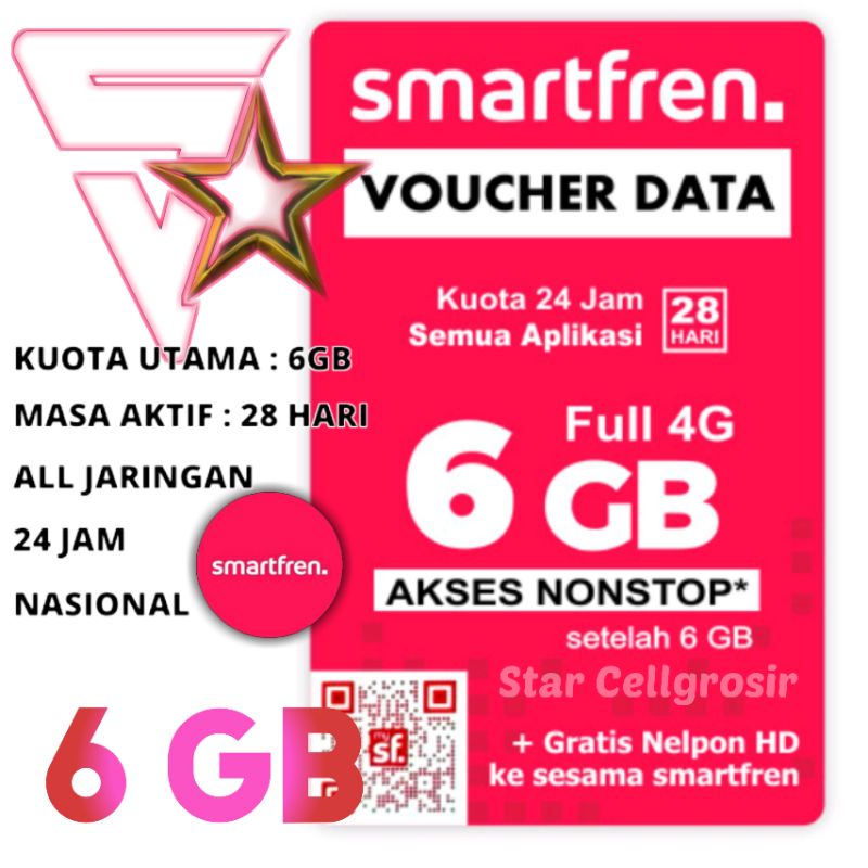 Jual Voucher Data Smartfren Gb Non Stop Tanpa Batas Pemakaian