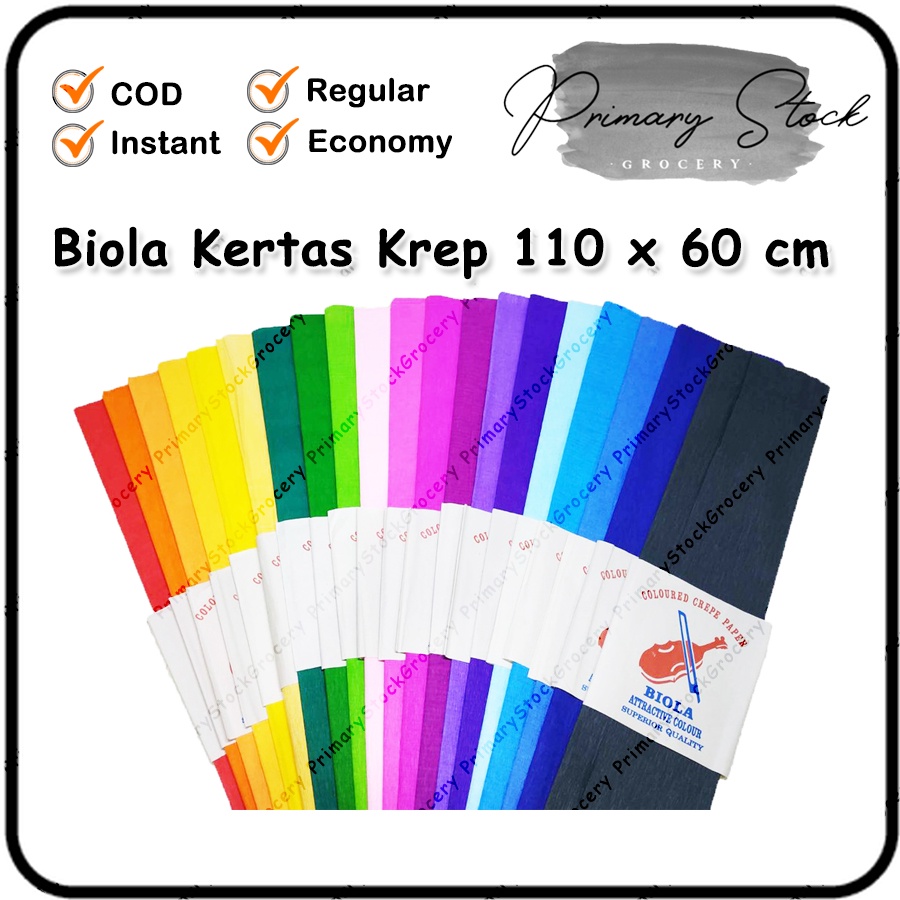 Jual Kertas Krep Lembar Paper Crepe Warna Warni Lembaran Dekorasi Hias