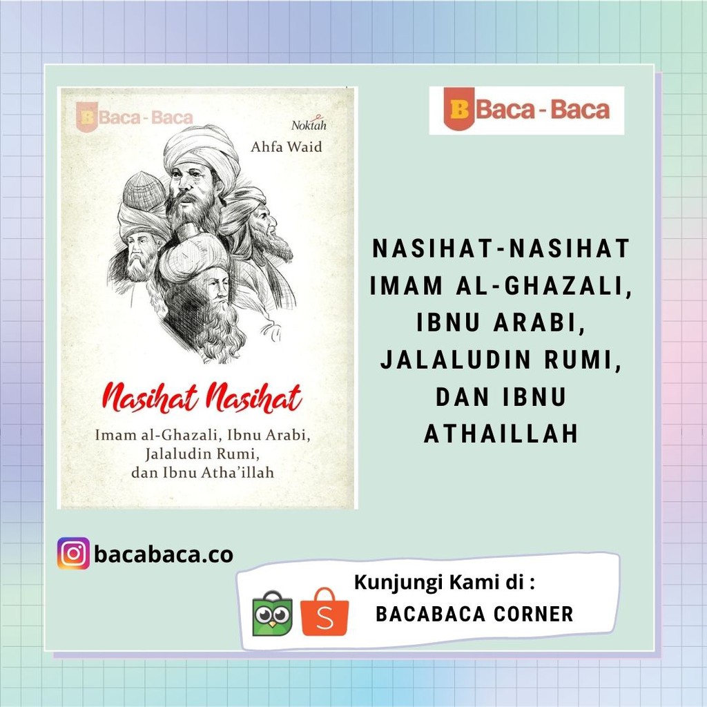 Jual Nasihat Nasihat Imam Al Ghazali Ibnu Arabi Jalaludin Rumi Dan