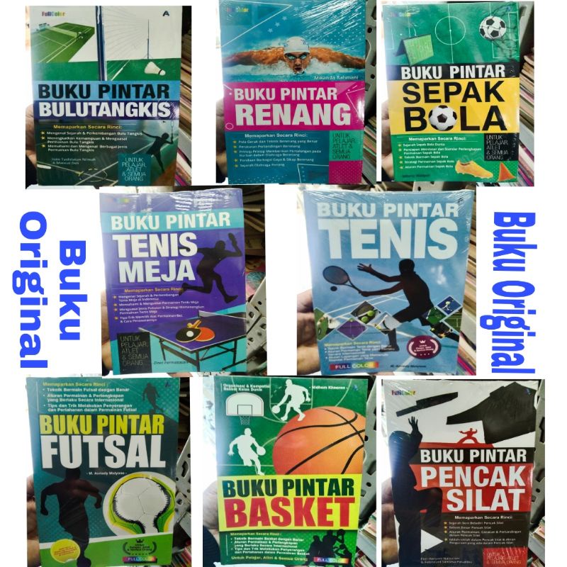 Jual Buku Pintar Renang Sepak Bola Tenis Meja Bulu Tangkis Futsal