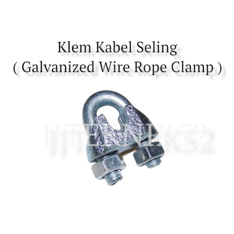 Jual Klem Kabel Seling Mm Steel Wire Clamp Mm Sling Mm Shopee