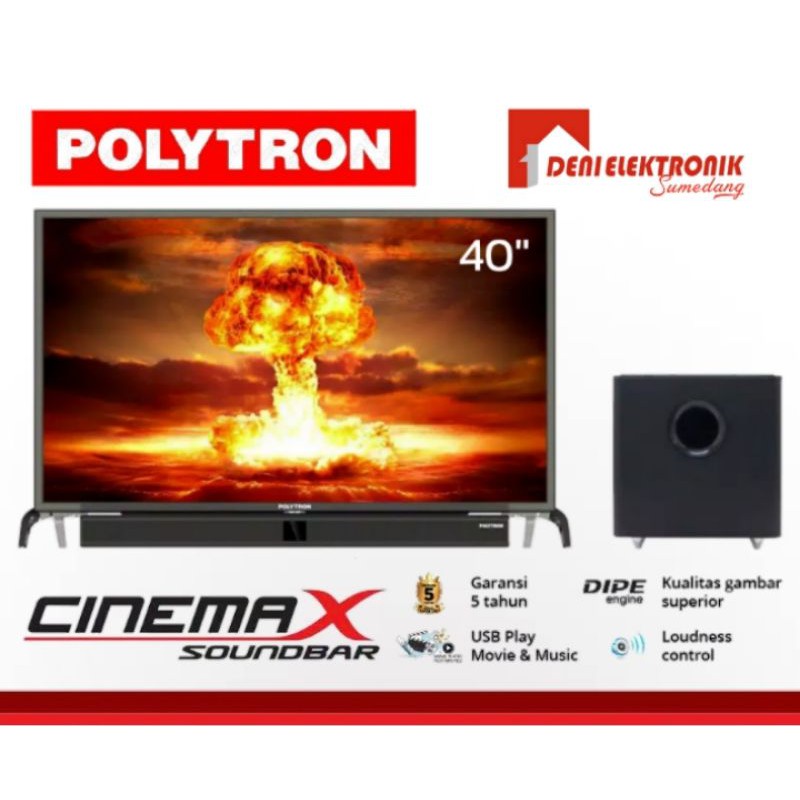 Jual Tv Led Digital Polytron Cinema X Soundbar Khusus Sumedang