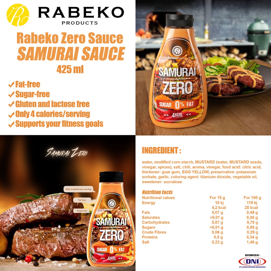 Jual RABEKO ZERO SAUCE 425 ML 4 KKAL Shopee Indonesia