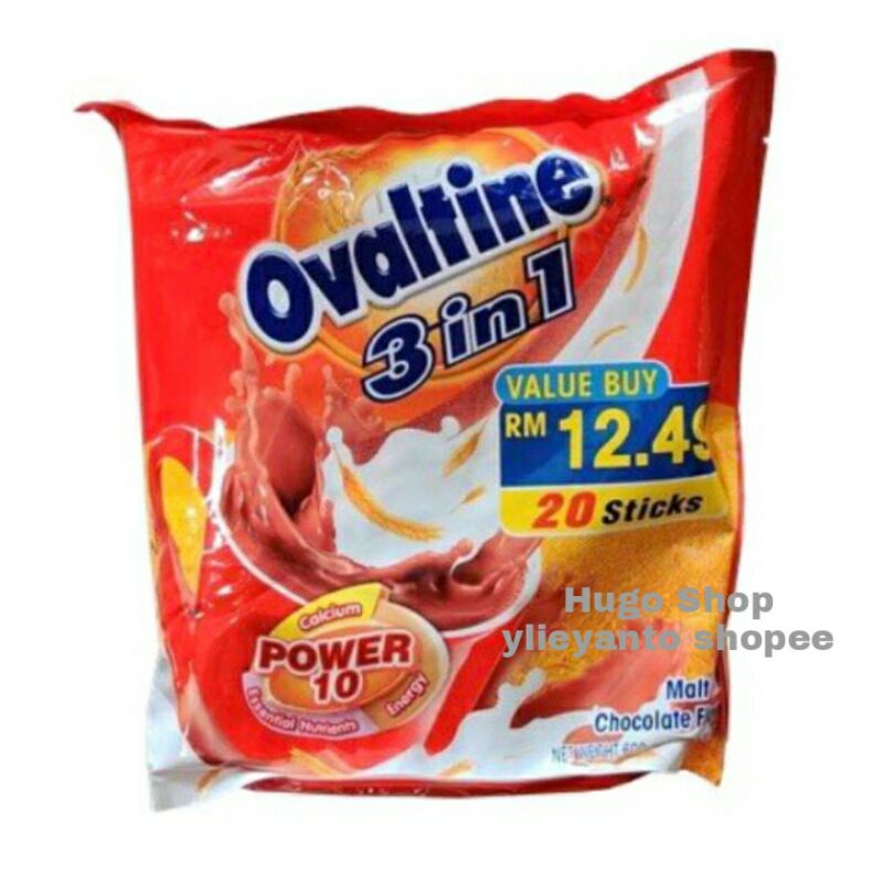 Jual Ovaltine 3in1 Ori Malaysia Isi 20stik Ovaltine 3 In 1 Sachet