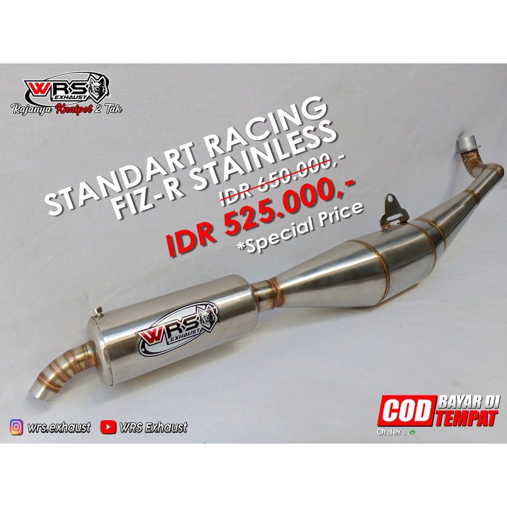 Jual Knalpot Fizr Standar Racing Original Wrs Shopee Indonesia