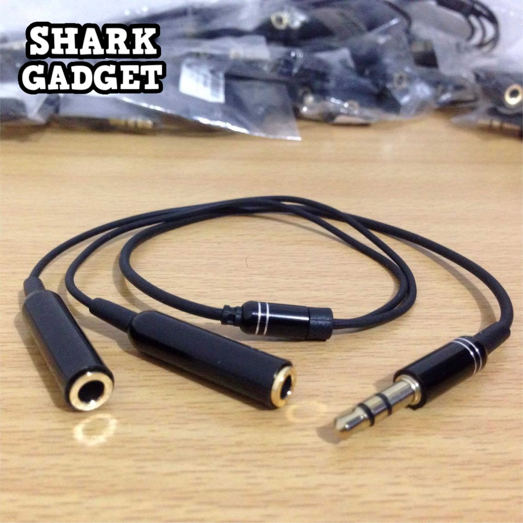 Jual Audio Splitter Jack Mm Male To Dual Female In Kabel Audio