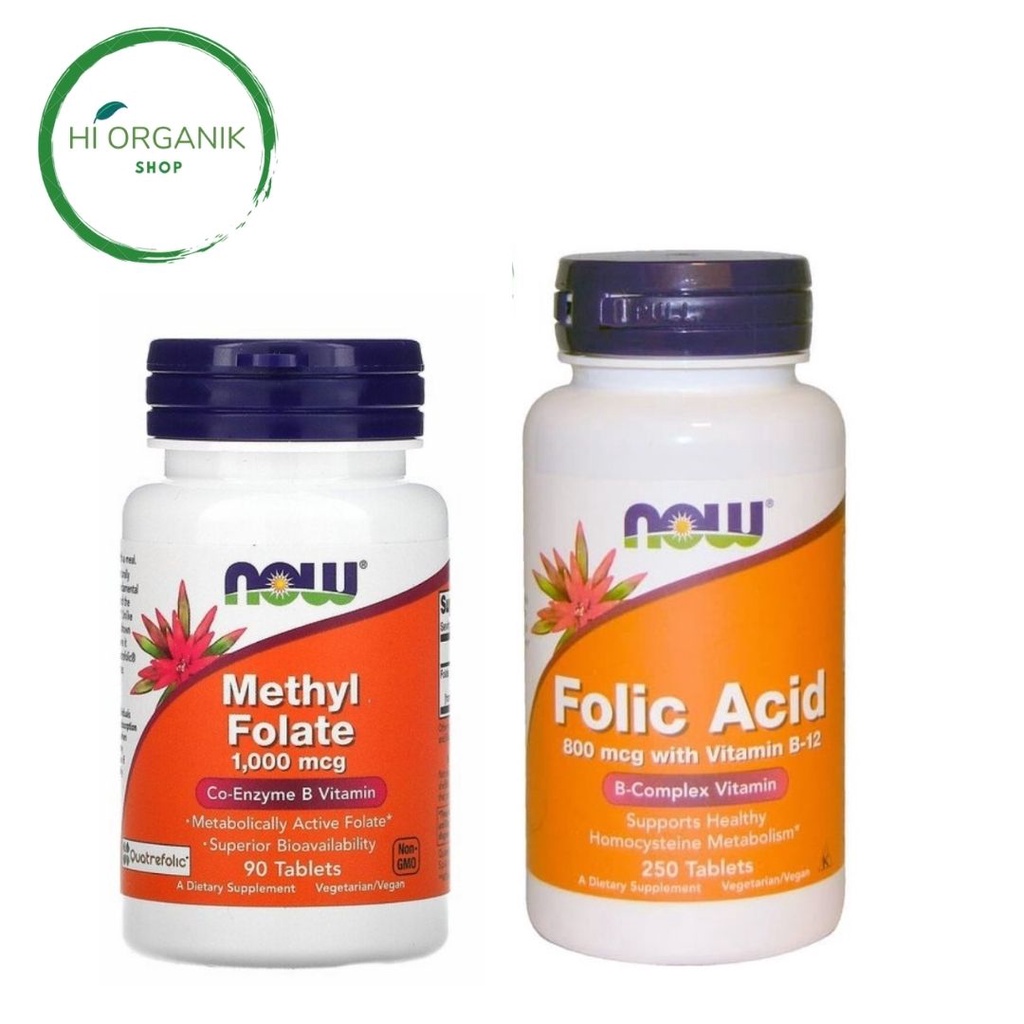 Jual Now Foods Folic Acid With Vitamin B Mcg Tablets Asam